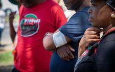 FILE: Workers affiliated with Nehawu at Helen Joseph Hospital said they would continue demonstrating until its disputes with government were resolved. Picture: Kgomotso Modise / Eyewitness News