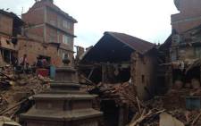 Cleanup operations underway in Nepal. Picture: Mia Lindeque/EWN 