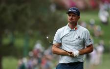 Justin Rose of England plays a shot on the 17th hole during the first round of the Masters at Augusta National Golf Club on 8 April 2021 in Augusta, Georgia. Picture: Kevin C. Cox/AFP