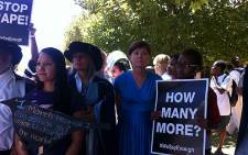 UCT staff and students protest against rape on 20 February 2013. Picture: Shamiela Fisher/EWN