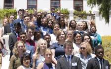 Premier of the Western Cape, Helen Zille and Education MEC Debbie Schäfer with the province's top performers in the 2016 Matric exams. Picture: Cindy Archillies/EWN