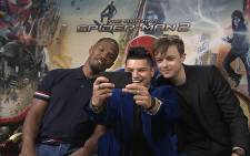 Entertainment reporter Lee-Roy Wright chats to the cast of 'The Amazing Spiderman 2'. Picture: CNN screengrab