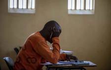 FILE: An inmate writes his exams in the exam room inside the Leeuwkop Correctional Facility. Picture: Thomas Holder/EWN