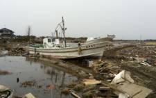 A boat washed away following the Japanese earthquake and tsunami. Picture: Alex Eliseev/Eyewitness News
