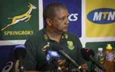 Springbok coach Allister Coetzee during a press conference. Picture: Cindy Archillies/EWN
