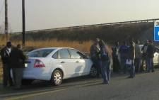 Suspects arrested in connection with a shooting and robbery in Muldersdrift on 13 September 2012. Picture: Shenan Cochrane.