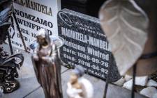 The grave of the late Winnie Madikizela-Mandela in Fourways Memorial Park. Picture: Abigail Javier/EWN.