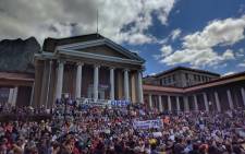 FILE: Students at the University of Cape Town are holding a silent demonstration in support of the resumption of lecture and academic activity. Picture: Supplied.