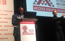 Health Minister Aaron Motsoaledi hanked world leaders and organisations for attending the International Aids Conference. Picture: Masego Rahlaga/EWN.