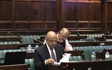 FILE: Public Enterprises Minister Pravin Gordhan appearing before a parliamentary committee. Picture: EWN