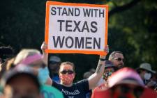  In this file photo taken on 2 October 2021 demonstrators rally against anti-abortion and voter suppression laws at the Texas State Capitol in Austin, Texas. Picture: AFP
