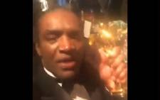 A screengrab shows Terry Bryant, who posted a video to social media after taking Frances McDormand’s Oscar award. Picture: twitter.com