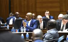 FILE: Stevens Mokgalapa celebrated following his election as executive mayor on 12 February 2019. He was ousted on 5 December 2019 through a motion of no confidence. Picture: DA