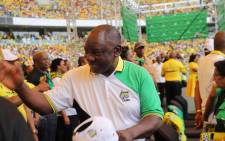 President Cyril Ramaphosa at the ANC's elections manifesto launch in Durban. Picture: Twitter/@MyANC