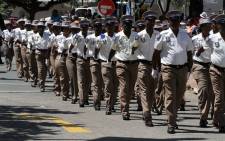 Ekhuruleni Metro Police Department (EMPD) officers on parade. Picture: https://www.ekurhuleni.gov.za/departments/2/empd.html