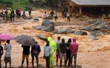 At least 179 bodies have been brought to the central morgue in Sierra Leone's capital, Freetown, after a mudslide in the outskirts of the city on Monday morning, the Red Cross said. Picture: Screengrab
