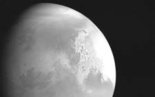 This handout photograph released on 5 February 2021 by the China National Space Administration (CNSA) shows an image of Mars captured by China's Mars probe Tianwen-1. Picture: China National Space Administration/AFP