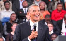 US President Barack Obama speaks during his Town Hall with Young African Leaders at the University of Johannesburg's Soweto campus on June 29, 2013. Picture: Christa van der Walt/EWN
