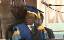 A screengrab of Zimbabwean President Robert Mugabe at a graduation ceremony - his first public appearance since a military takeover  Picture: Youtube/Al Jazeera Live