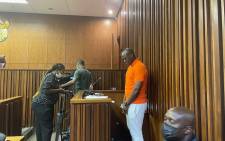 Muzikayise Malephane, the man convicted of killing Tshegofatso Pule, in the dock on 25 January 2022. Picture: Kgomotso Modise/Eyewitness News.
