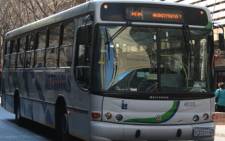 A metro bus in the Johannesburg CBD. Picture: EWN.