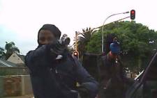 FILE: A screengrab showing a hijacking by a group of heavily armed men on 23 September 2015. 
