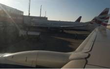 British Airways planes at the OR Tambo International Airport. Picture: Winnie Theletsane/EWN.