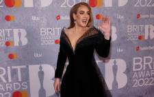 Adele arrives at the Brit Awards at the O2 arena in London on 8 February 2022. Picture: @BRITs/Twitter