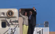U.S. President Barack Obama and his wife Michelle left Johannesburg on 30 June 2013. Picture: Christa Van der Walt/EWN