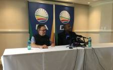 Democratic Alliance leadership held a press briefing on a number of issues on Saturday 17 March 2018. Picture: Hitekani Magwedze/EWN