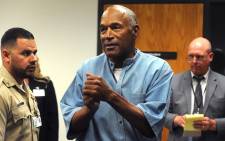 FILE: OJ Simpson during his parole hearing at the Lovelock Correctional Center in Nevada on 20 July 2017. Picture: AFP.
