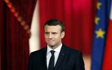 FILE: French President Emmanuel Macron. Picture: AFP.