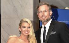 Jessica Simpson and Eric Johnson arrive at the White House Correspondents' Association (WHCA) annual dinner in Washington on 3 May. Picture:AFP.