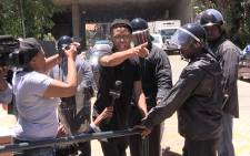FILE: Tempers flare at Wits University as students clash with private security at the campus. Picture: Vumani Mkhize/EWN.