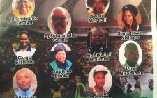 The 10 victims who lost their lives in the bus crash on route to Johannesburg from the ANC menifesto launch in PE. Picture: Kgothatso Mogale/EWN.
