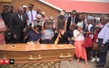 The Gauteng provincial government officially handed over the remains of Palesa Madiba to her family.Picture: Kgothatso Mogale/EWN
