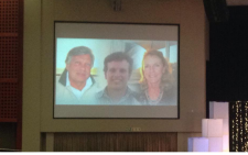 An image of the slain members of the van Breda family at a memorial service in Pretoria. Picture: Mia Lindeque/EWN.