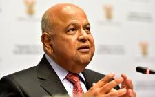 FILE: Finance Minister Pravin Gordhan addresing the media during the Mid Term Budget Speech (MTBS) in Imbizo, Parliament in Cape Town.Picture: GCIS