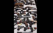 FILE: Hawks officials seized 92 firearms during an operation in Cape Town. Picture: SAPS 