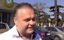 FILE: Czech businessman Radovan Krejcir at the scene where he survived an attempted hit on his life in Bedfordview. Picture: Christa van der Walt/EWN.