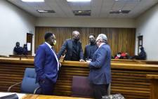 Economic Freedom Fighters (EFF) leader Julius Malema and MP Mbuyiseni Ndlozi made a brief appearance in the Randburg Magistrates Court on 6 December 2021. Picture: EFF.