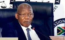 FILE: A screengrab of former Eskom board chairperson Dr Ben Ngubane appearing at the state capture inquiry on 11 September 2020. Picture: SABC/YouTube

