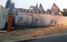 One of the properties that were damaged in the Gordon's Bay fire. Picture: City of Cape Town