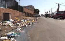 A polluted street on Alexandra's 1st avenue. The township is infested by rats and they are wreaking havoc in the area. Picture: Vumani Mkhize/EWN.