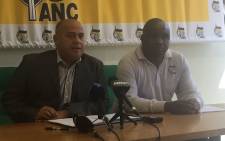 FILE: Western Cape ANC provincial secretary general Faiez Jacobs (left) at a press briefing. Picture: EWN