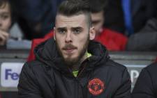 Manchester United's Spanish goalkeeper David de Gea pictured on 20 April 2017. Picture: AFP.