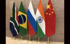 Brics countries flags. Picture: @SAgovnews/Twitter.