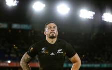 New Zealand centre Sonny Bill Williams reacts after losing the Japan 2019 Rugby World Cup semifinal match between England and New Zealand at the International Stadium Yokohama in Yokohama on 26 October 2019. Picture: AFP