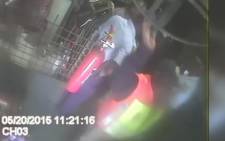 A case of assault is being investigated against the Johannesburg Metro Police Department after two officers were caught on camera beating a man at a Newlands scrap dealer. Picture: Supplied