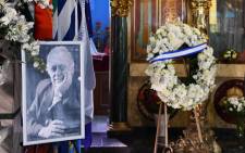 Preparations under way for the funeral of human rights activist George Bizos at the Greek Orthodox Church in Johannesburg on 17 September 2020. Picture: GCIS